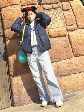 「carhartt」｜「アイテム（ダウンジャケット/コート）」を使った、＊ありんこ＊さん（レディース・164cm）の冬コーディネート