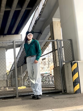 「ラコステ」｜「アイテム（ダウンジャケット/コート）」を使った、＊ありんこ＊さん（レディース・164cm）の冬コーディネート