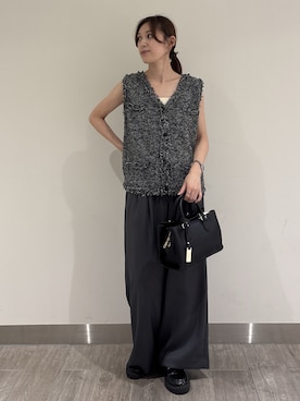 「アイテム（ベスト）」を使った、mikiさん（レディース・151cm）の秋コーディネート