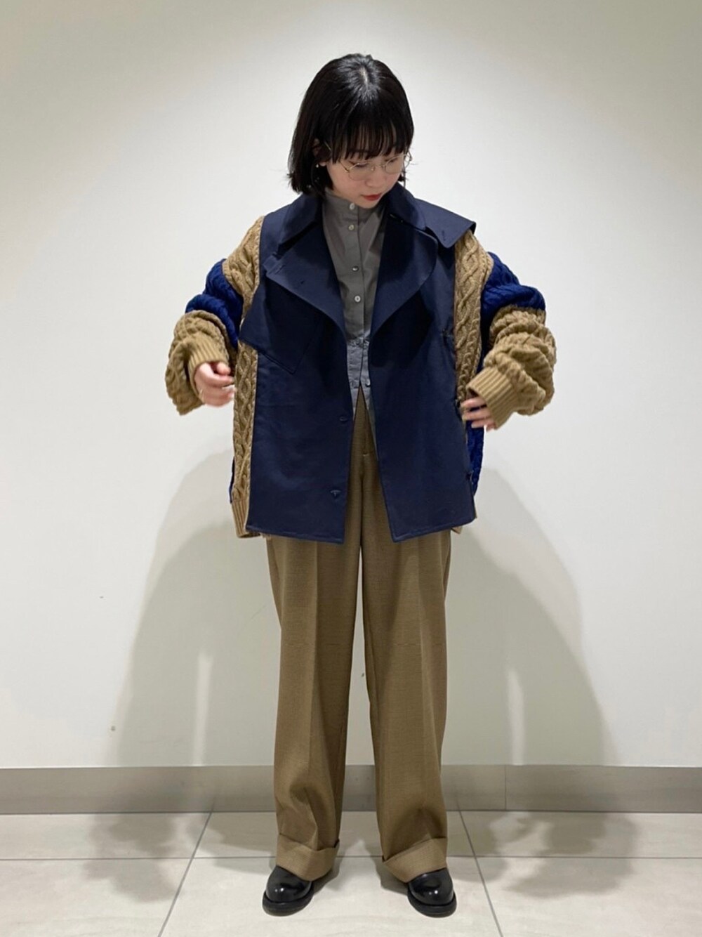 「EZUMI、EZUMi×B2nd、OFFICINE CREATIVE、TOIRONIER、RITO、ootd」｜「OFFICINE CREATIVEのOFFICINE CREATIVE（オフィチーネクリエイティブ）WサイドZIPブーツ（ブーツ、ブラック系）」を使った、妃穂さん（レディース・152cm）の冬コーディネートの1枚目の写真