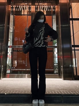「THROW by SLY（スローバイスライ）のアイテム（ジャケット/アウター）」を使った、kikoさん（レディース・170cm）の冬コーディネート