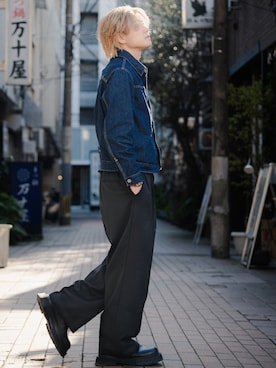 「Levi's（リーバイス）のアイテム（ジャケット/アウター）」を使った、たーさん（メンズ・175cm）の春コーディネート