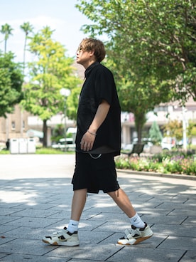 「アイテム（セットアップ）」を使った、たーさん（メンズ・175cm）の秋コーディネート
