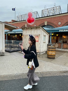 「ニット/セーター」｜西上実来さん（レディース・158cm）の秋コーディネート