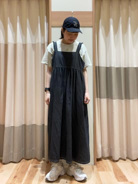「アイテム（キャップ）」を使った、まったにさん（レディース・163cm・20代）の春コーディネート
