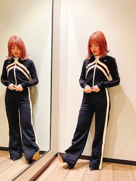 「DIESEL（ディーゼル）のアイテム（その他パンツ）」を使った、ゆーーーかさん（レディース・156cm）の冬コーディネート