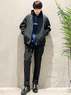 SHI-MAさん(メンズ・173cm)の冬コーディネート