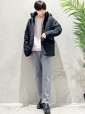 SHI-MAさん(メンズ・173cm)の冬コーディネート