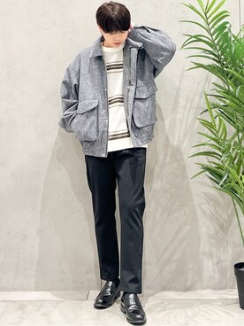 SHI-MAさん（メンズ・173cm）の冬コーディネート