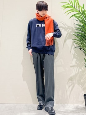 SHI-MAさん（メンズ・173cm）の冬コーディネート