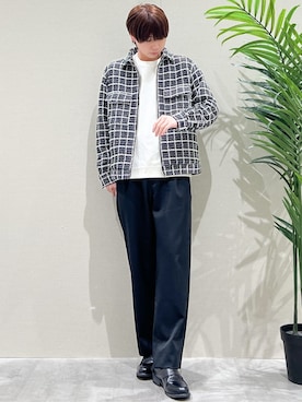 「アイテム（スカート）」を使った、SHI-MAさん（メンズ・173cm）の冬コーディネート