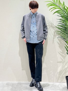 「THE SHOP TK （ザ ショップ ティーケー ）のアイテム」を使った、SHI-MAさん（メンズ・173cm）の冬コーディネート