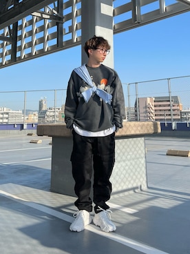 「DIESEL（ディーゼル）のアイテム（シャツ/ブラウス）」を使った、とーやさん（メンズ・162cm）の春コーディネート