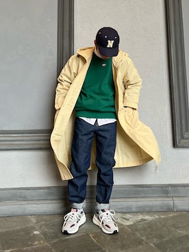 「DIESEL（ディーゼル）のアイテム（モッズコート）」を使った、とーやさん（メンズ・161cm）の冬コーディネート