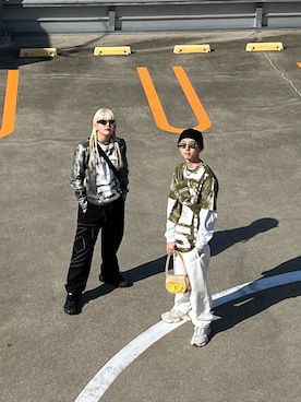 「DIESEL（ディーゼル）のアイテム（スウェット）」を使った、とーやさん（メンズ・162cm）の春コーディネート