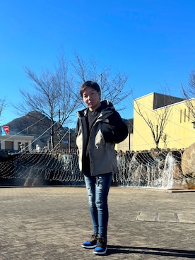 「アイテム（ナイロンジャケット）」を使った、Ryujyoさん（メンズ・171cm・40代）の冬コーディネート