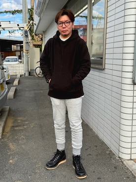 「アイテム（パーカー）」を使った、Ryujyoさん（メンズ・171cm・40代）の秋コーディネート