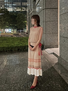 「mame（マメ）のアイテム（ワンピース/ドレス）」を使った、ioさん（レディース・171cm）の夏コーディネート