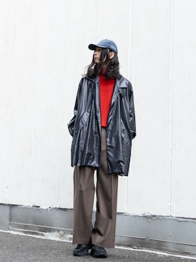 「アイテム（パンツ）」を使った、yuuma　matsuueさん（メンズ・190cm）の秋コーディネート