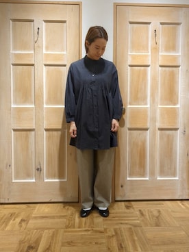 「春服」｜「アイテム（チュニック）」を使った、かとうさん（レディース・160cm）の冬コーディネート