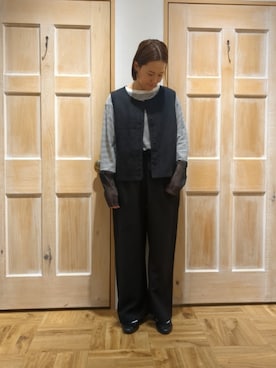 「Samansa Mos2（サマンサ モスモス）のアイテム（パンツ）」を使った、かとうさん（レディース・160cm）の春コーディネート