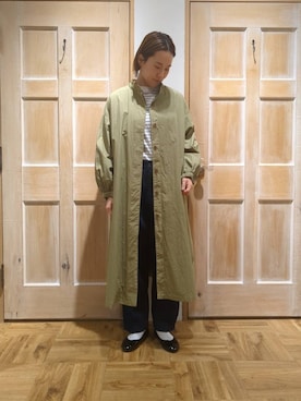 「TSUHARU by Samansa Mos2（ツハルバイサマンサモスモス）のアイテム（ジャケット/アウター）」を使った、かとうさん（レディース・160cm）の冬コーディネート