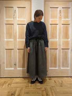 「TSUHARU by Samansa Mos2（ツハルバイサマンサモスモス）のアイテム（スカート）」を使った、かとうさん（レディース・160cm）の秋コーディネート