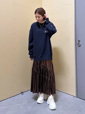 「アイテム（スウェット）」を使った、shioriさん（レディース・167cm・20代）の秋コーディネート