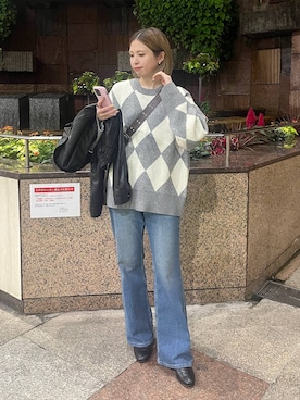 「LOWRYS FARM（ローリーズファーム）のアイテム（ブーツ）」を使った、shioriさん（レディース・167cm）の秋コーディネート