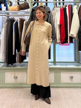 「アイテム（ボストンバッグ）」を使った、shioriさん（レディース・167cm・20代）の秋コーディネート