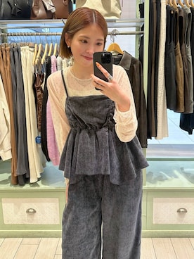 「アイテム（サロペット/オーバーオール）」を使った、shioriさん（レディース・167cm・20代）の秋コーディネート