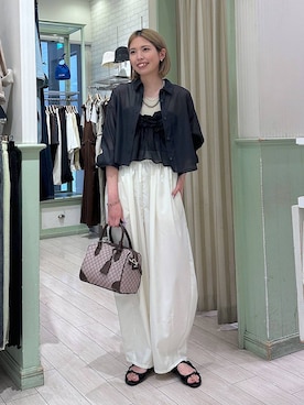 「アイテム（タンクトップ）」を使った、shioriさん（レディース・167cm・20代）の夏コーディネート