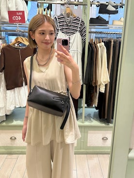 「アイテム（オールインワン・サロペット）」を使った、shioriさん（レディース・167cm）の夏コーディネート