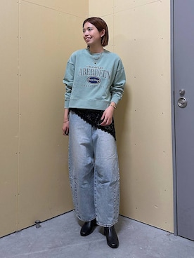 「アイテム（スウェット）」を使った、shioriさん（レディース・167cm・20代）の秋コーディネート
