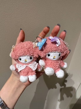 「LOWRYS FARM（ローリーズファーム）の【マイスウィートピアノ】ぬいキーホルダー 666167 /GOODS（キーホルダー、その他）」を使った、shioriさん（レディース・167cm）の夏コーディネート