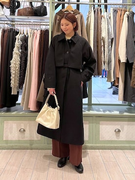 「アイテム（ポロシャツ）」を使った、shioriさん（レディース・167cm）の秋コーディネート