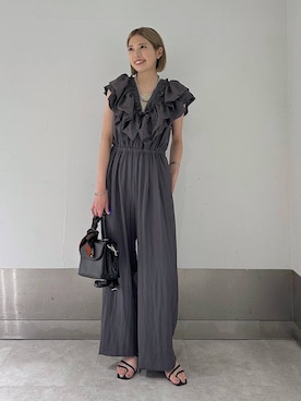 「LOWRYS FARM（ローリーズファーム）のラインヒールサンダル　 323356（サンダル）」を使った、shioriさん（レディース・167cm）の夏コーディネート