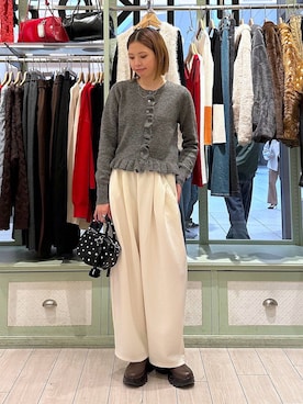 「アイテム（スウェットパンツ）」を使った、shioriさん（レディース・167cm）の秋コーディネート