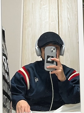「Abercrombie&Fitch（アバークロンビーアンドフィッチ）のアイテム（ジャージ）」を使った、r.rkさん（メンズ・163cm）の冬コーディネート