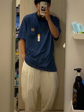 「アイテム（ヘッドフォン/イヤホン）」を使った、r.rkさん（メンズ・163cm）の夏コーディネート