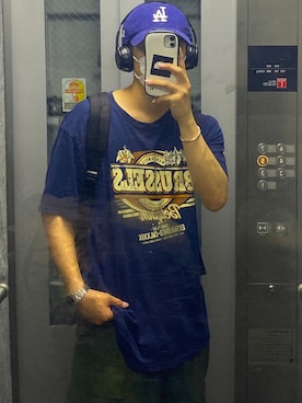 「アイテム（ヘッドフォン/イヤホン）」を使った、r.rkさん（メンズ・163cm）の夏コーディネート