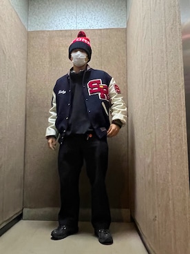 「New Balance」｜「アイテム（PC・スマホグッズ/家電）」を使った、r.rkさん（メンズ・163cm）の秋コーディネート