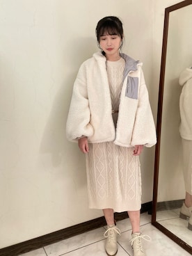 Minさん（レディース・162cm）の冬コーディネート