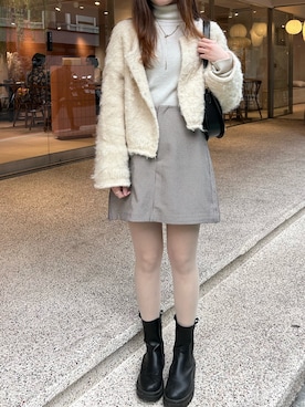 Minさん（レディース・162cm）の冬コーディネート