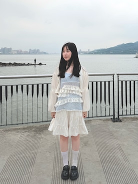 「TINA：JOJUN（ティーナジョジュン）のアイテム」を使った、Minさん（レディース・162cm）の春コーディネート