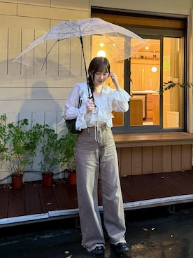 「雨」｜Minさん（レディース・162cm）の秋コーディネート