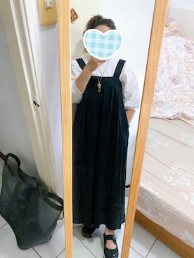 「KBF（ケイビーエフ）のアイテム（オールインワン・サロペット）」を使った、愛美Amyさん（レディース・160cm）の夏コーディネート