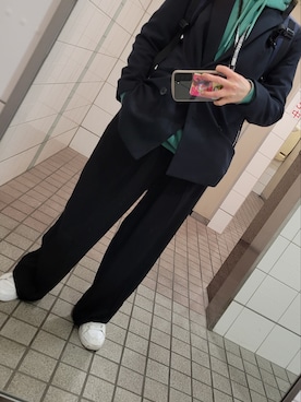 「SONA（ソナ）のアイテム（スラックス）」を使った、のんさん（レディース・158cm）の春コーディネート