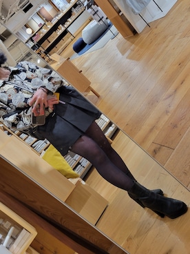 「ごきげんウィーク」｜「アイテム（ブーツ）」を使った、のんさん（レディース・158cm）の春コーディネート
