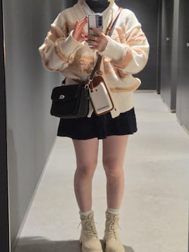 「COACH（コーチ）のアイテム」を使った、のんさん（レディース・158cm）の秋コーディネート